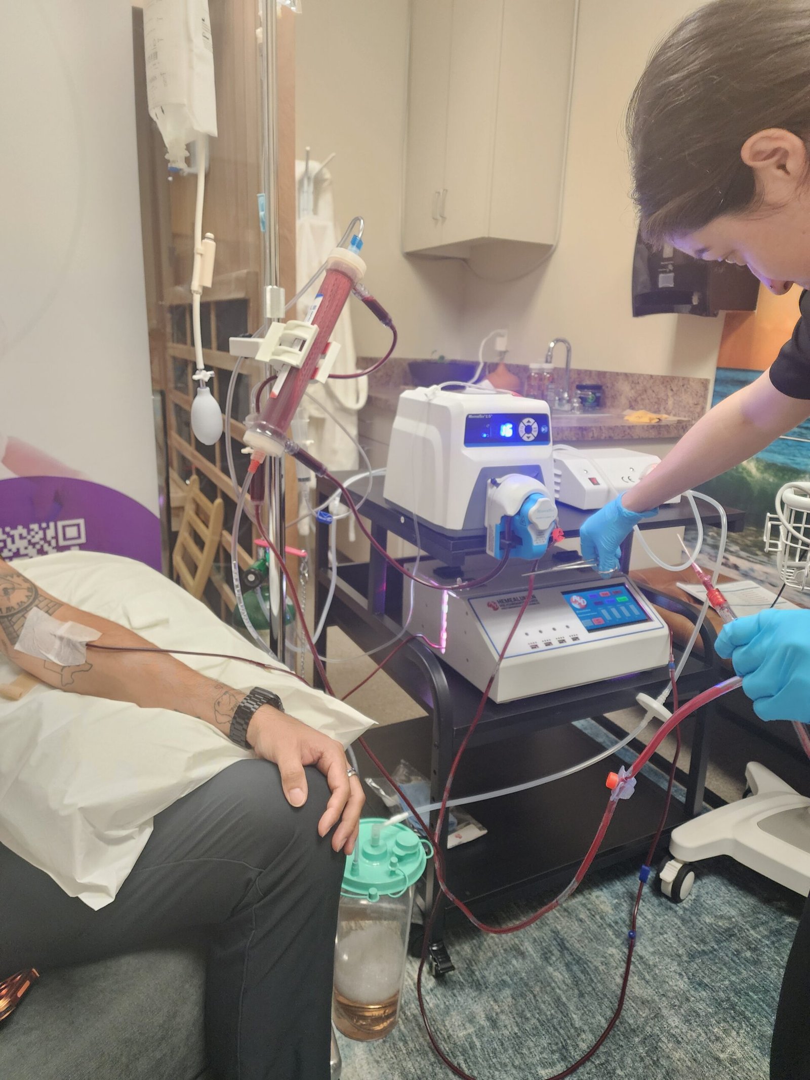 EBO2 treatment in progress at Everar in Bakersfield